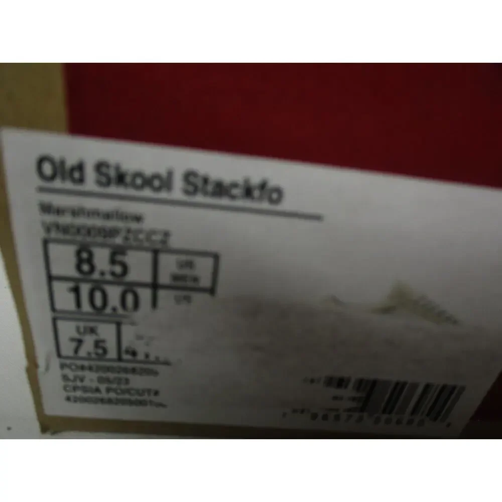 Vans Old Skool Stackform Shoes Womens Sz 10 Platform Skate Marshmallow Sneakers
